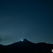 ネオワイズ彗星と筑波山　１