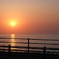 配信遅れてすみません、昨日の夕陽です。