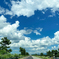 高速道路の夏空