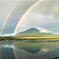 富士山にかかる虹２