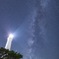 日御碕灯台と天の川