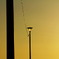 船着き場の電燈