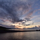 野牛川河口からの夕暮れ