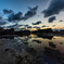 潮溜まり夕景