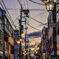夜明けの商店街