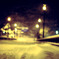 今夜は雪