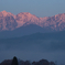 燃える白馬三山