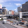 上野駅前のデッキ