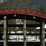 雪の太鼓橋。