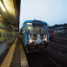 三江線浜田行初列車　JR西日本三次駅