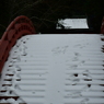 雪の太鼓橋。