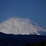雪煙の富士山