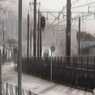 鉄道 寒い午後