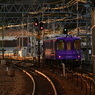 夕暮れの電車。