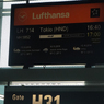 ミュンヘン空港の羽田空港行き出発ゲートです。