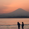 夕焼け江ノ島