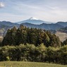 晴れた富士の眺め