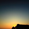 夕暮れの砂浜･･･。