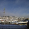 まだ山は雪模様