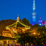 「弁天堂と東京スカイツリー」