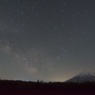 羊蹄山と天の川