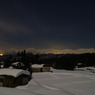 月下の北アルプス in 小川村
