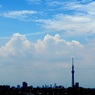 東京の夏空にブルーインパルス！来たー！＾＾