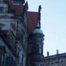 ドイツ（７２８）ドレスデンの街並と切り絵　　