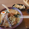 味噌ラーメンと餃子