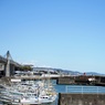 海岸線の漁港