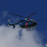 [青い空]   千葉県警ヘリ　BK117C-2 かとり 巡回中です