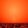 これは夕景ではなく 花火を見ているのです