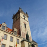 チェコ（７４６）プラハ・天文時計の１番上の時計と空色