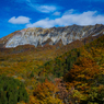 錦繍の山　朝