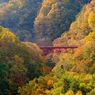 赤い橋の渓谷