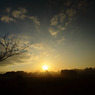 夕日と大地と･･･。