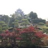 築山越しの岡山城