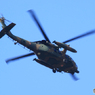 「青空」陸上自衛隊　ブラックホーク　飛来