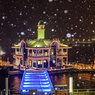 横浜の雪景色