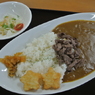 登山後のカレー美味かったな。朝ごはん抜きだから余計に（苦笑）