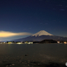結氷の河口湖