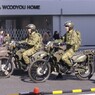 自衛隊のオートバイ