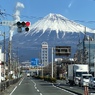 信号待ちで富士山の日　2