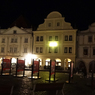 チェコ南部（８４５）チェスキー・クルムロフ夜の広場