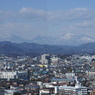 県庁舎から見た日光連山