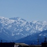 光る立山