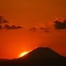 夕焼け富士山