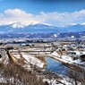 富良野盆地　春雪解け