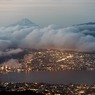高ボッチからの夜景と雲海