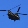 「青色」自衛隊　チヌーク　CH-47 飛来